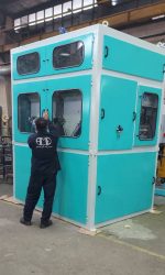 اندازه ترازوی انلاین مدل AOW170 با ظرفیت 170 تن در ساعت